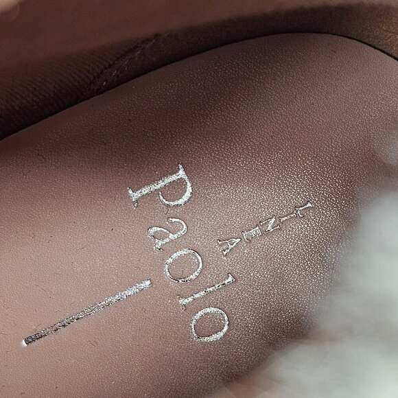 Linea Paolo Womens Faux Fur Trim Side Zipper Suede Wedge Ankle Booties Brown 9M - Picture 8 of 10